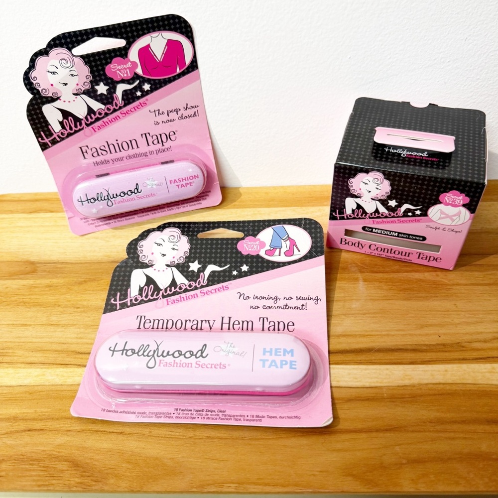 HOLLYWOOD FASHION SECRETS New! Bundle of Fashion, Body Contour and Hem Tape